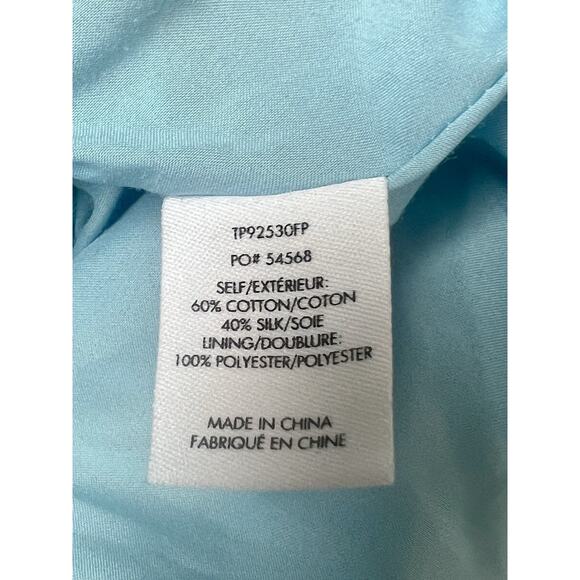 Derek Lam 10 Crosby Blue Butterfly Floral Silk Blend Sun Dress, Romantic Size 10 - Picture 7 of 8